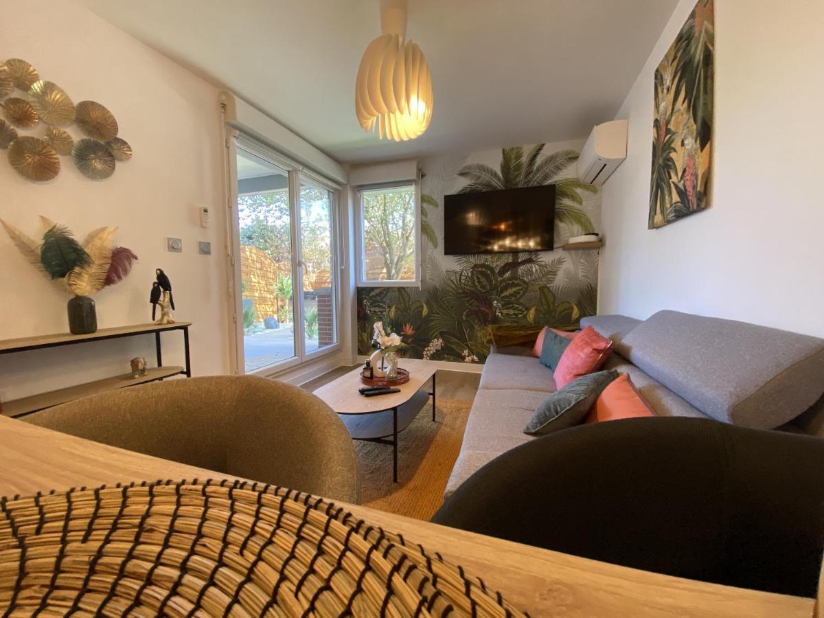 Appartement Le Jungle : T2 Avec Jardin Et Jacuzzi à Blagnac Extérieur photo