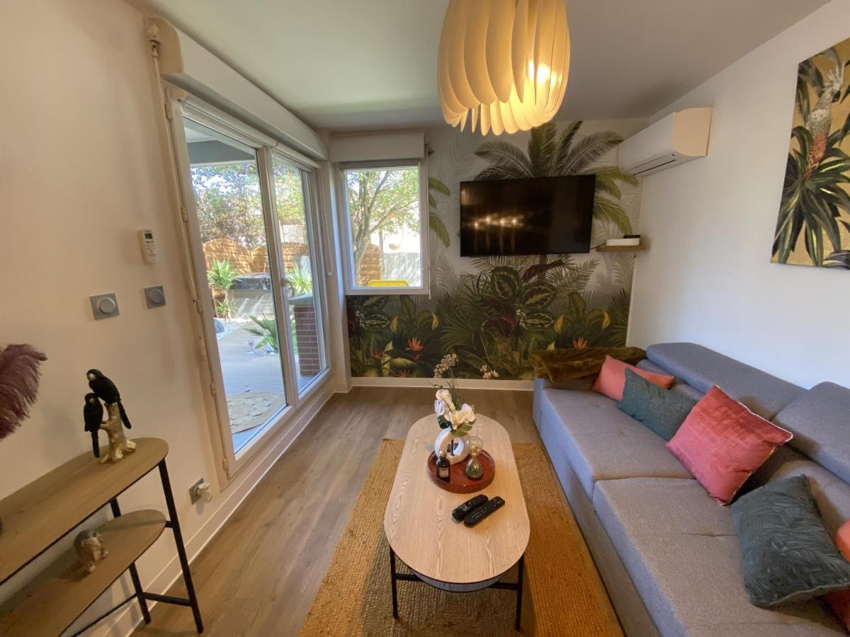 Appartement Le Jungle : T2 Avec Jardin Et Jacuzzi à Blagnac Extérieur photo