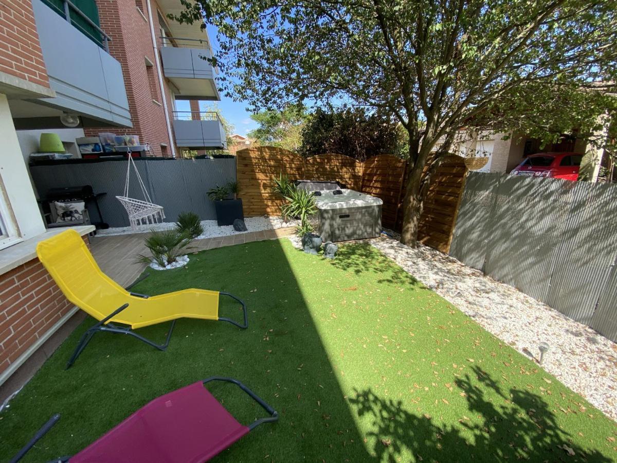 Appartement Le Jungle : T2 Avec Jardin Et Jacuzzi à Blagnac Extérieur photo