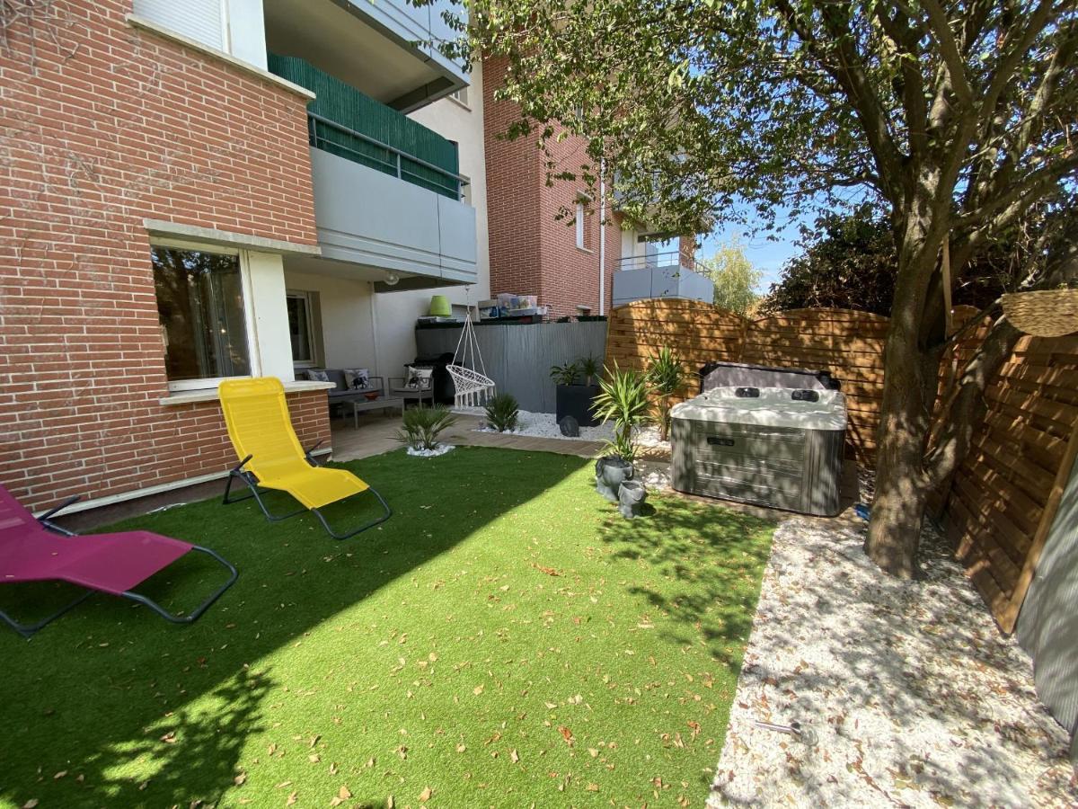 Appartement Le Jungle : T2 Avec Jardin Et Jacuzzi à Blagnac Extérieur photo